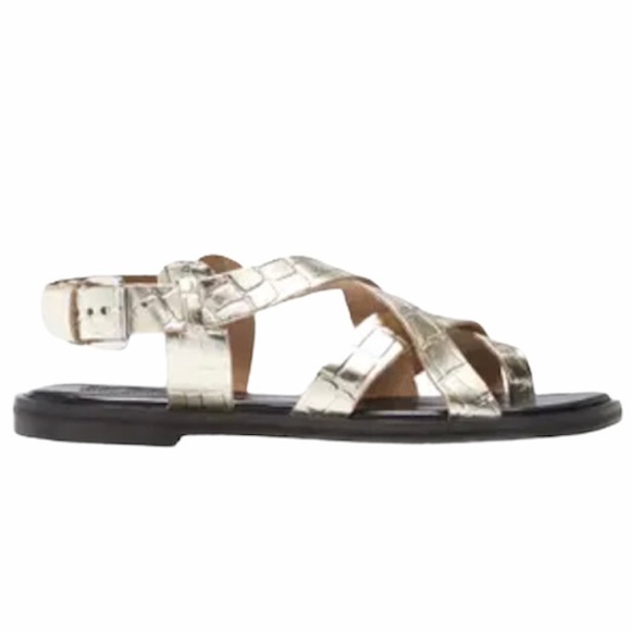 TOPSHOP Paige Sandal Embossed Leather Toe Wrap - Picture 6 of 15
